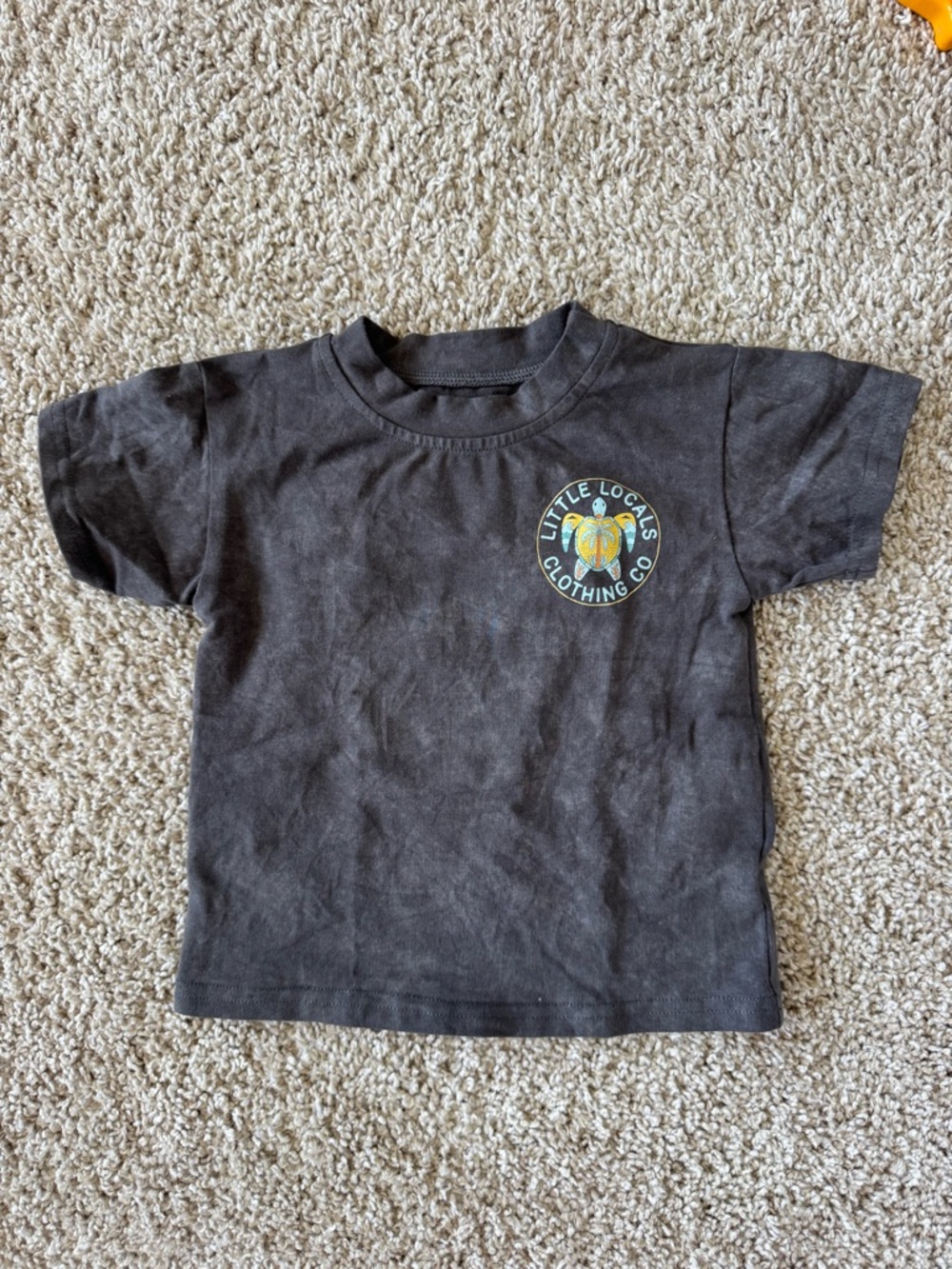 Little Locals Kids Black Graphic Tee